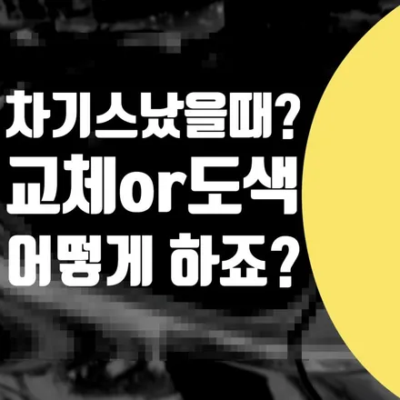 자동차 범퍼 기스 났을때 - 전체 도색 비용 or 교체 가격 차이 얼마에요? / 서울 서대문