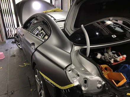 자동차랩핑 사고 범퍼손상으로 전체랩핑 진행 BMW640i / 서울 서대문