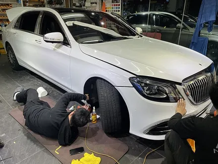 벤츠S650 마이바흐 전체랩핑 [글로스 화이트] / 서울 서대문