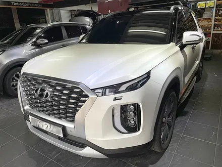 팰리세이드 전체랩핑 투톤 3M2080-SP10 사틴 펄 화이트 / 서울 서대문