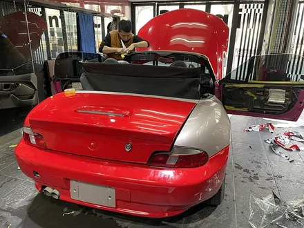 BMW Z3 올드카 복원 전체랩핑 [에이버리 카마인 레드] / 서울 서대문
