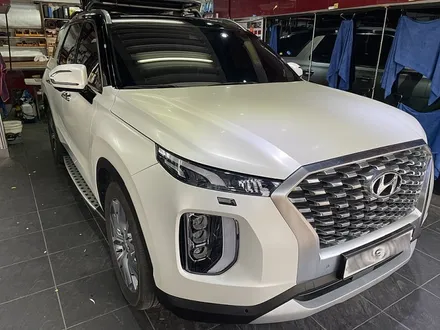 팰리세이드 전체랩핑 투톤 3M2080-SP10 사틴 펄 화이트 / 서울 서대문