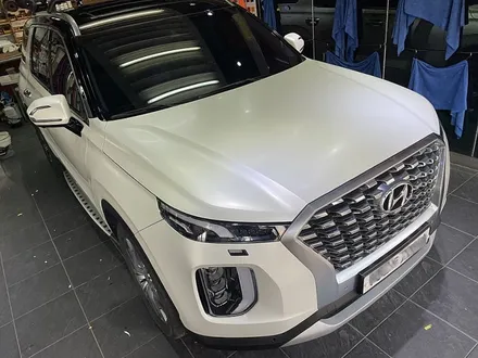 팰리세이드 전체랩핑 투톤 3M2080-SP10 사틴 펄 화이트 / 서울 서대문