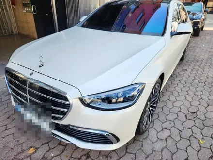 벤츠 S580 범퍼 도장 랩핑 사틴 화이트 무광 차량 래핑 진주색 / 강남구 서초구 송파구 보험처리 / 서울 서대문