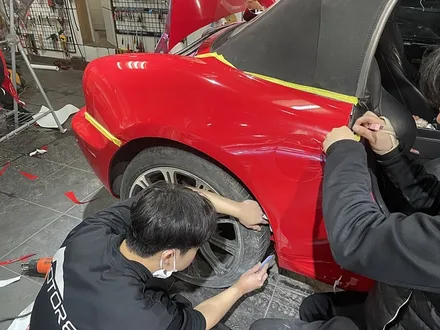 BMW Z3 올드카 복원 전체랩핑 [에이버리 카마인 레드] / 서울 서대문