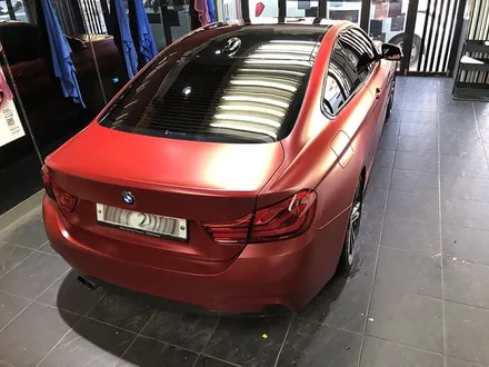 BMW420d 쿠페 전체랩핑 [사틴뱀파이어레드] / 서울 서대문