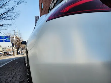 벤츠 S580 범퍼 도장 랩핑 사틴 화이트 무광 차량 래핑 진주색 / 강남구 서초구 송파구 보험처리 / 서울 서대문