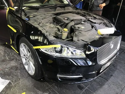 재규어XJL 전체랩핑차량사고 랩핑보수 / 서울 서대문
