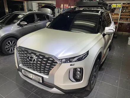 팰리세이드 전체랩핑 투톤 3M2080-SP10 사틴 펄 화이트 / 서울 서대문