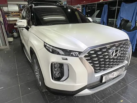팰리세이드 전체랩핑 투톤 3M2080-SP10 사틴 펄 화이트 / 서울 서대문