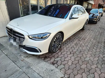 벤츠 S580 범퍼 도장 랩핑 사틴 화이트 무광 차량 래핑 진주색 / 강남구 서초구 송파구 보험처리 / 서울 서대문