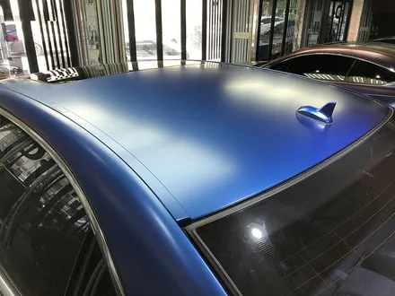 벤츠S550 전체랩핑 사틴메탈릭 다크블루 / 서울 서대문