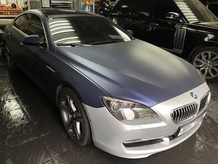 자동차랩핑 사고 범퍼손상으로 전체랩핑 진행 BMW640i / 서울 서대문