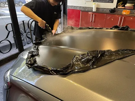 벤츠C63 AMG 카브리올레 전체랩핑 보험처리 재시공 / 서울 서대문