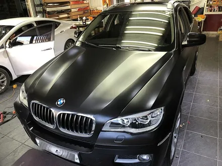 BMW X6 전체랩핑 사틴블랙 색상변경 / 서울 서대문