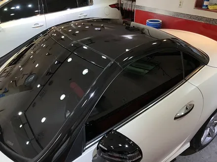 벤츠SLK350 전체랩핑 [사틴 펄화이트 / 블랙유광배색] / 서울 서대문
