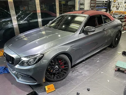 벤츠C63 AMG 카브리올레 전체랩핑 보험처리 재시공 / 서울 서대문
