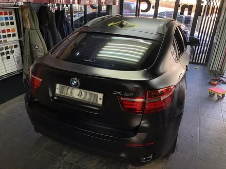 BMW X6 전체랩핑 사틴블랙 색상변경 / 서울 서대문