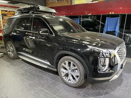 팰리세이드 전체랩핑 투톤 3M2080-SP10 사틴 펄 화이트 / 서울 서대문