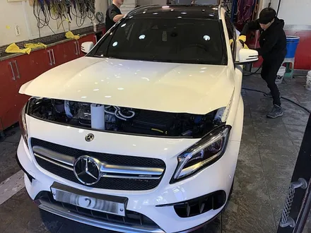 벤츠GLA45 AMG 신차 나노세라믹코팅 헤드라이트PPF / 서울 서대문