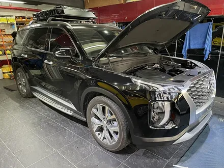 팰리세이드 전체랩핑 투톤 3M2080-SP10 사틴 펄 화이트 / 서울 서대문