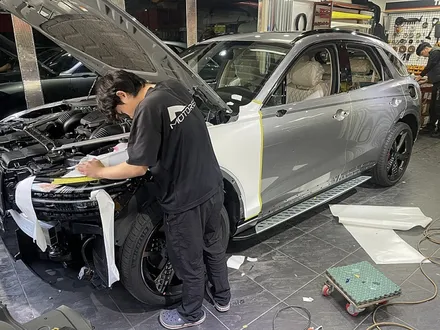 사틴화이트 전체랩핑 GV70 마테호른 화이트 / 서울 서대문구