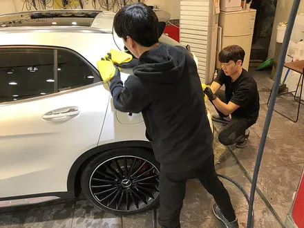 벤츠GLA45 AMG 신차 나노세라믹코팅 헤드라이트PPF / 서울 서대문