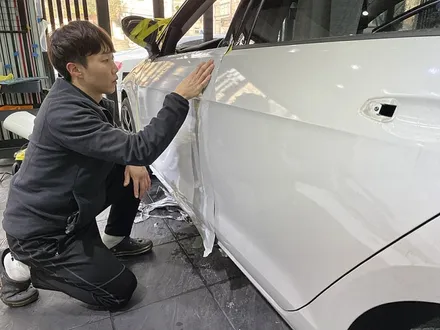 골프7세대 부분랩핑보수 [도어랩핑] 3M 글로스 스톰그레이 / 서울 서대문