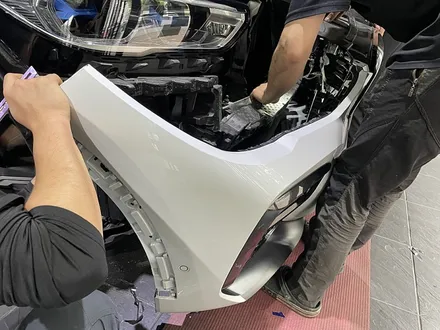 랩핑보수시공 BMW X6 앞범퍼랩핑 / 서울 서대문구