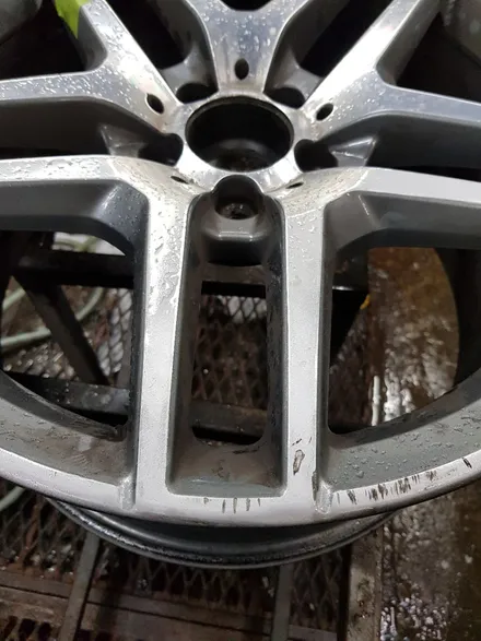 [부산휠복원][부산휠수리][부산휠도색][부산중고휠]벤츠s400AMG 잘못된 휠수리 재작업! / 부산 기장군