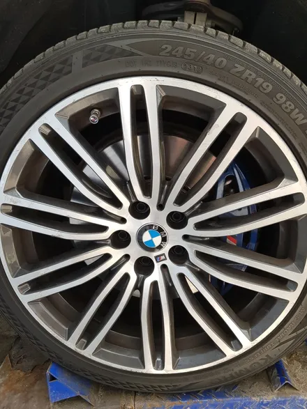 [원조][부산휠복원][부산휠수리][부산중고휠]BMW G30 664M 19인치 주차상처 휠수리-휠복원-다야몬드컷팅 재생하기 / 부산 기장군