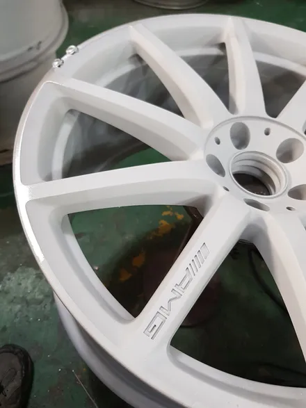 원조[부산휠복원][부산휠수리]벤츠W222 S63Amg 20인치 단조 포밍휠 주차상처 휠수리 휠복원 다야컷팅 재생하기! / 부산 기장군
