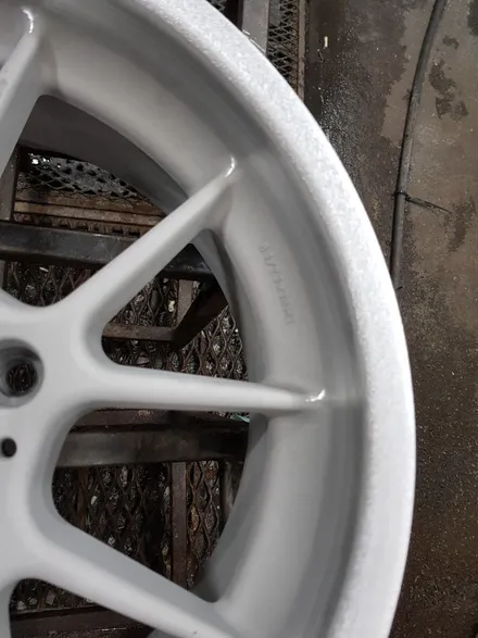 [원조][부산휠수리][부산휠복원][부산중고휠][부산휠도색] BMW E시리즈용 BBS RC17인치 모델 휠복원 휠수리 휠도색! 하이퍼실버 분체도장! / 부산 기장군