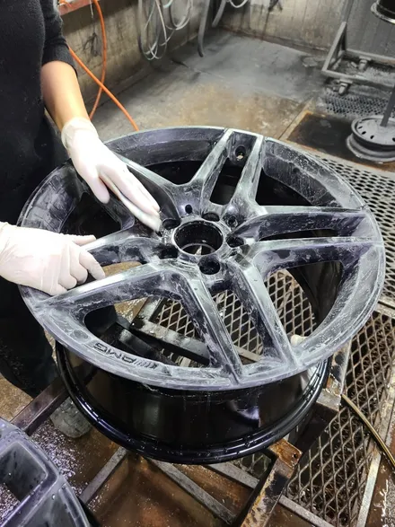 [원조]부산휠수리/부산휠복원 벤츠S400AMG 19인치 주차상처 휠수리 휠복원 다야컷팅 재생하기! / 부산 기장군