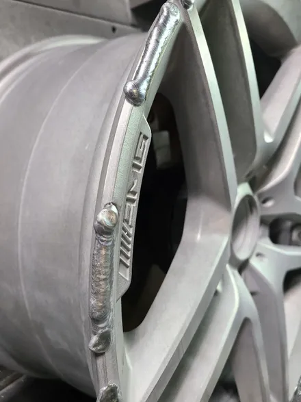 벤츠S400AMG 19인치휠 주차상처 휠수리 휠복원 휠도색 다야컷팅 재생하기! / 부산 기장군
