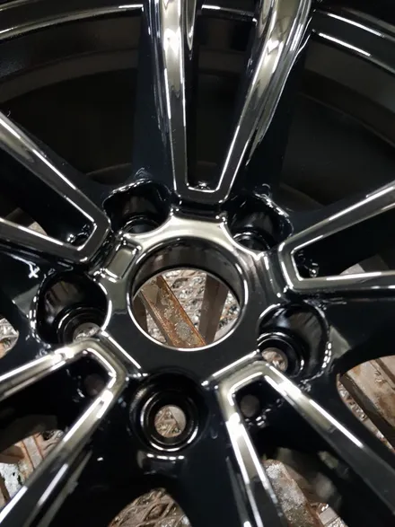 [부산휠수리][부산휠복원][부산휠도색][부산중고휠] BMW G시리즈647M 주차상처 수정후 블랙유광 커스텀 도장! / 부산 기장군