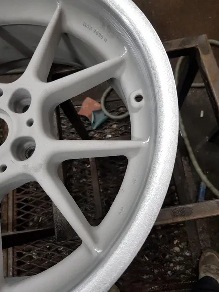 [원조][부산휠수리][부산휠복원][부산중고휠][부산휠도색] BMW E시리즈용 BBS RC17인치 모델 휠복원 휠수리 휠도색! 하이퍼실버 분체도장! / 부산 기장군