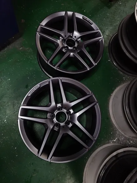 [원조]부산휠수리/부산휠복원 벤츠S400AMG 19인치 주차상처 휠수리 휠복원 다야컷팅 재생하기! / 부산 기장군