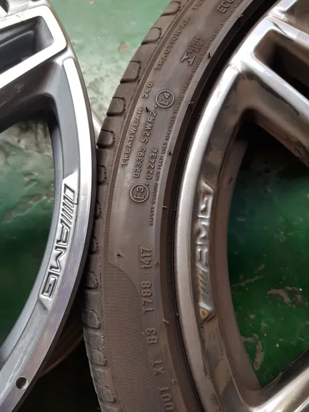 원조[부산휠복원][부산휠수리]벤츠E350amg 19인치 정품휠 휠수리/휠복원/다야컷팅 재생하기! / 부산 기장군