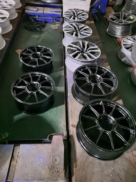 원조[부산휠수리] 웨즈 TC105X 경량휠 굴절수리 휠도색! / 부산 기장군