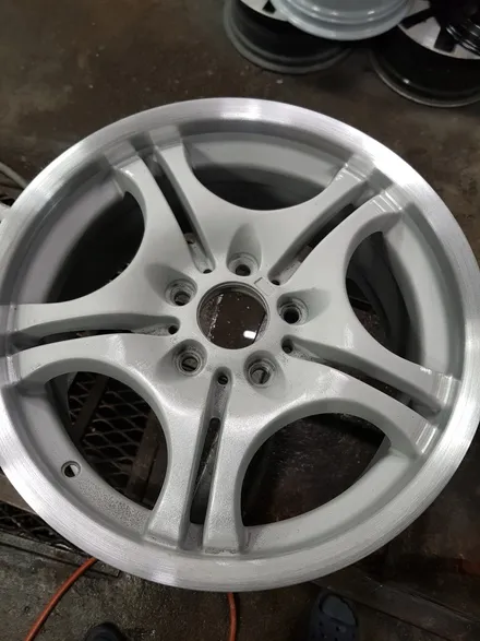 원조[부산휠수리][부산휠복원] BMW 3시리즈 순정휠 휠수리 휠복원 휠도색 / 부산 기장군