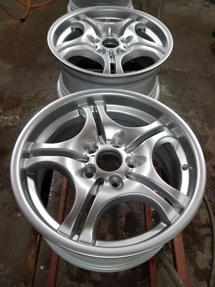 원조[부산휠수리][부산휠복원] BMW 3시리즈 순정휠 휠수리 휠복원 휠도색 / 부산 기장군