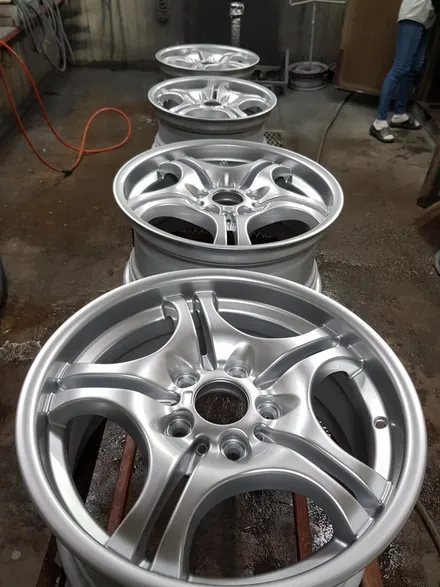 원조[부산휠수리][부산휠복원] BMW 3시리즈 순정휠 휠수리 휠복원 휠도색 / 부산 기장군
