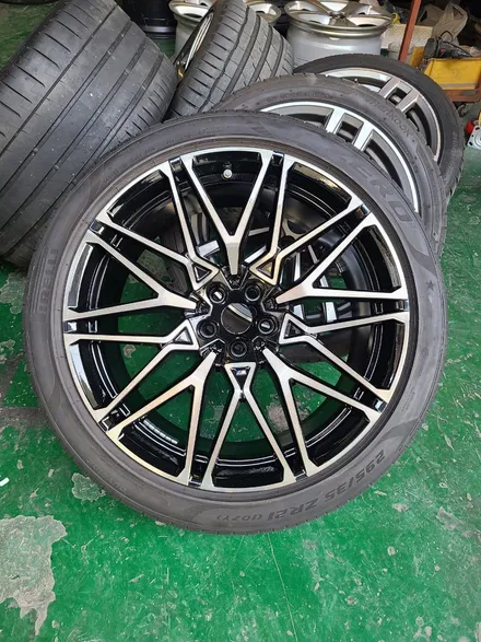 원조[부산휠복원]BMW X6M 단조휠 주차상처 스크래치 휠복원! / 부산 기장군