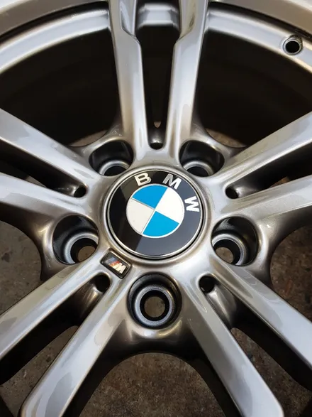 [부산휠복원][부산휠수리][부산휠도색][부산중고휠]BMW18인치441M 사고건 대략난감! 휠수리/휠복원 / 부산 기장군