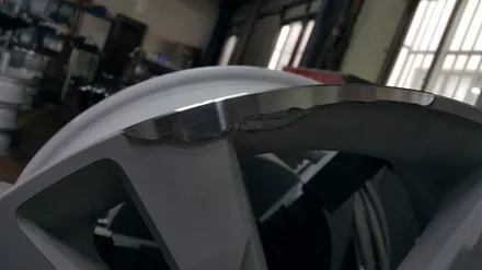 [부산휠수리][부산휠복원][부산중고휠]벤츠S500 19인치 휠깨짐 수리 다야컷 재생하기 / 부산 기장군