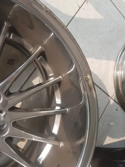 원조[부산휠수리][부산휠복원]BMW 사외품 대략난감 사고건휠수리/휠복원! / 부산 기장군
