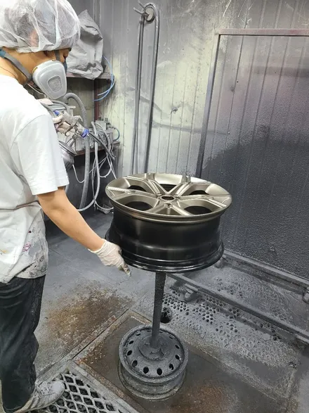 [부산휠복원] 기아 스팅어 브론즈 반광 다야컷팅 리폼작업! / 부산 기장군