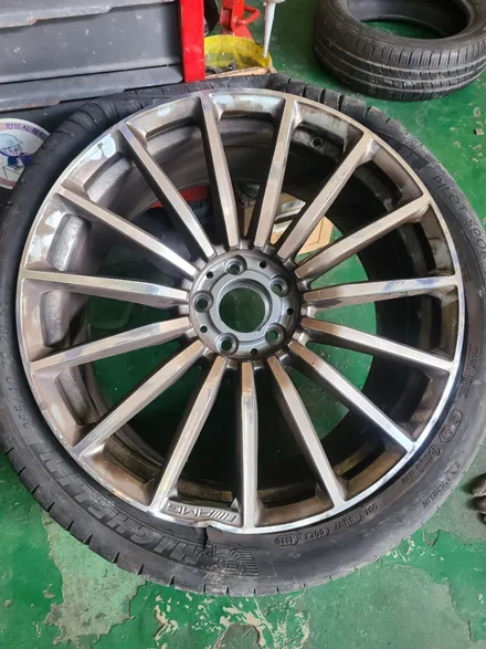[원조]부산휠복원 벤츠GT43 AMG 휠복원 비용? / 부산 기장군