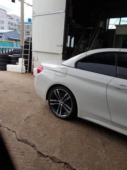 [원조]부산휠복원 BMW 430 19인치 704M 주차상처 휠수리 휠복원 다야컷팅 재생하기! / 부산 기장군